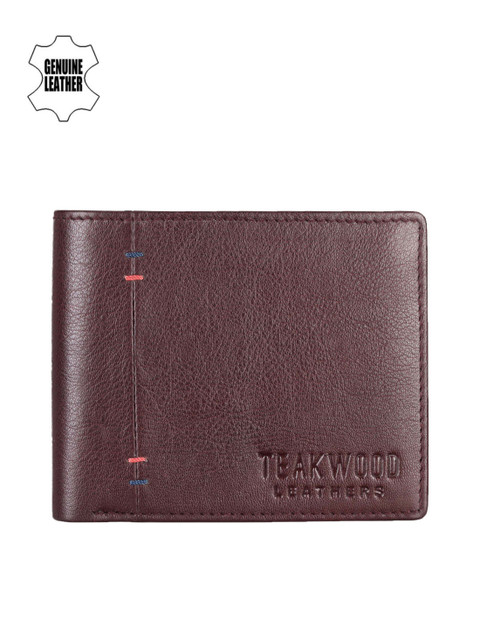 

Teakwood Leather Men Coffee Brown Leather Wallet