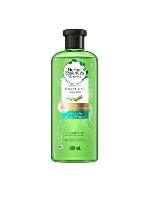 

Herbal Essences Real Botanicals Potent Aloe & Bamboo Shampoo 400 ML, Green