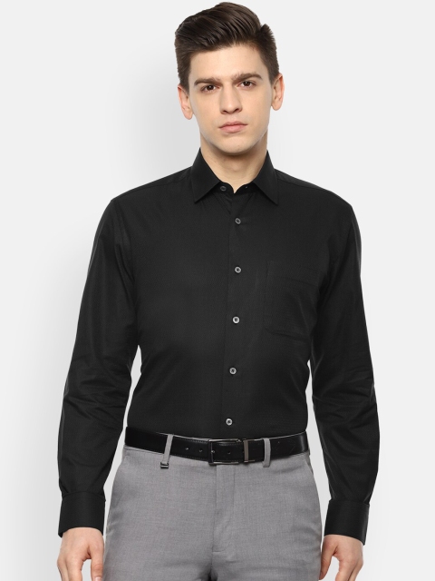 

Luxure by Louis Philippe Men Black Opaque Formal Shirt