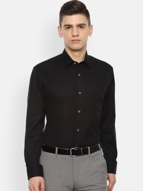 

Luxure by Louis Philippe Men Black Opaque Formal Shirt
