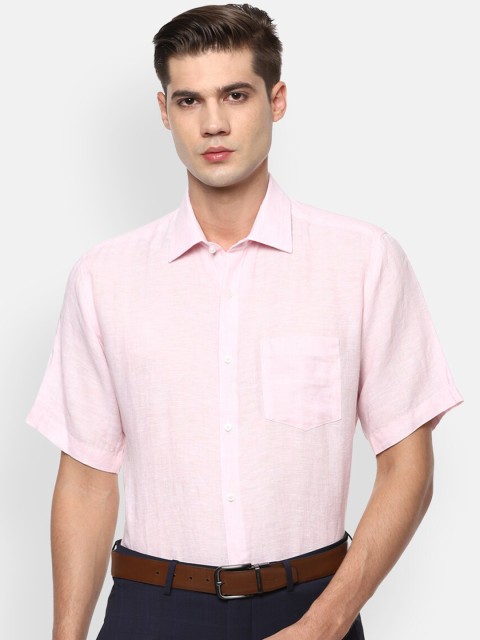 

Van Heusen Men Pink Opaque Formal Shirt