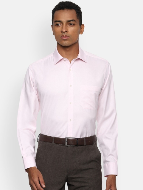 

Van Heusen Men Pink Opaque Formal Cotton Shirt