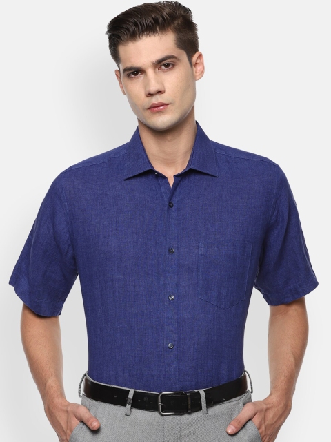 

Van Heusen Men Blue Opaque Formal Shirt