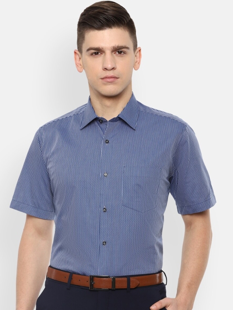 

Van Heusen Men Blue Opaque Formal Shirt