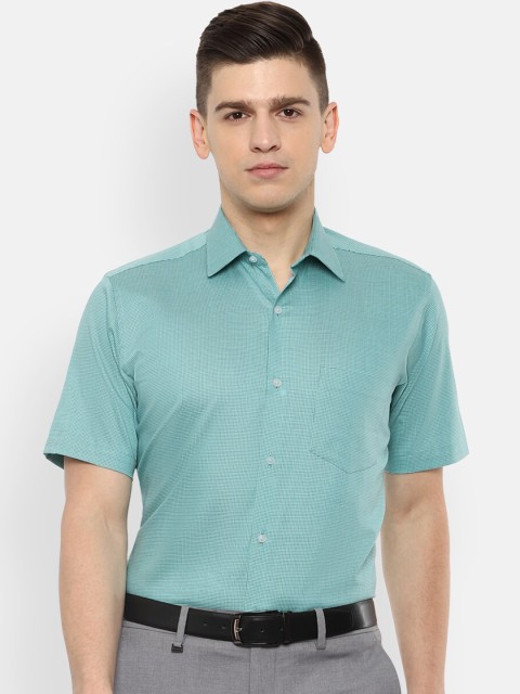

Van Heusen Men Green Opaque Formal Shirt