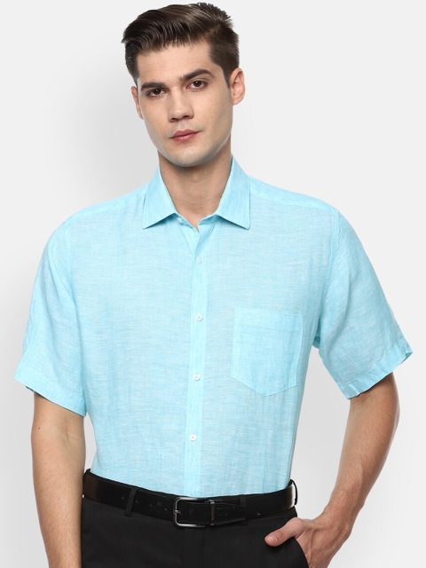 

Van Heusen Men Blue Opaque Formal Shirt