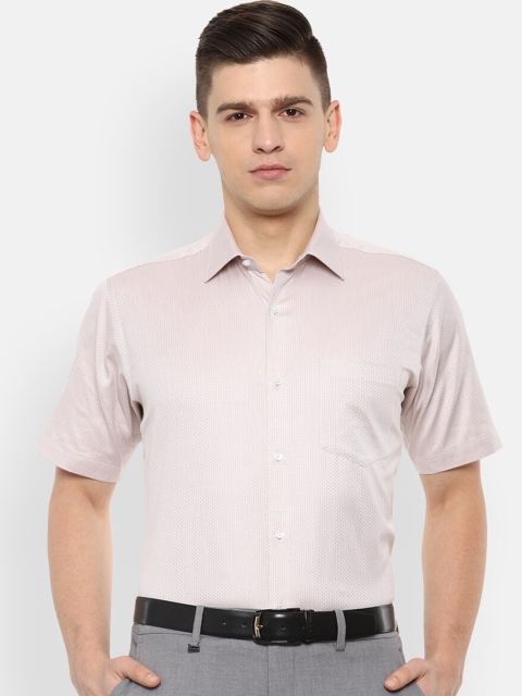 

Van Heusen Men Beige Opaque Formal Shirt