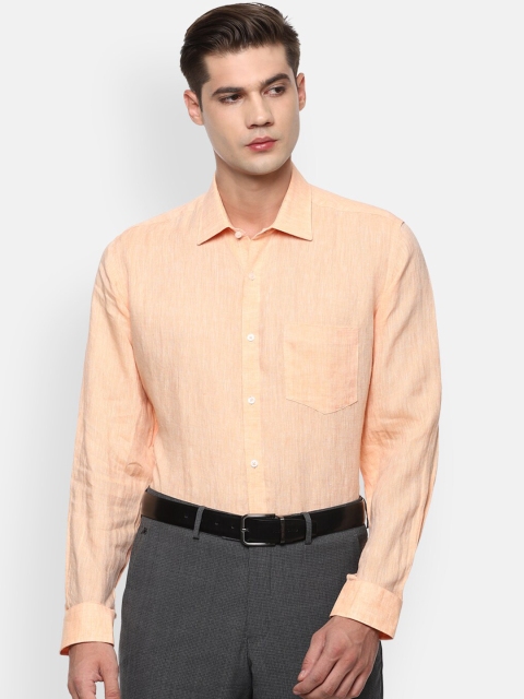 

Van Heusen Men Orange Opaque Formal Shirt