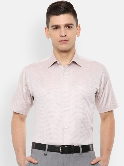 

Van Heusen Men Beige Opaque Formal Shirt