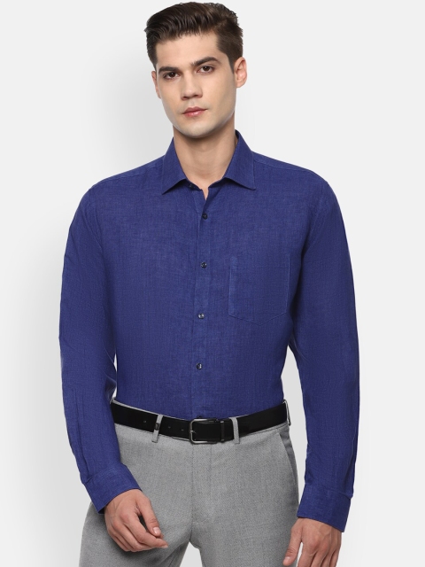 

Van Heusen Men Blue Opaque Formal Shirt