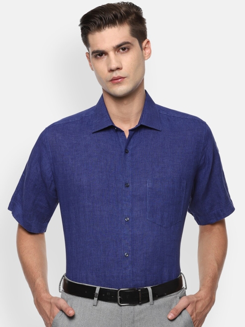 

Van Heusen Men Blue Opaque Formal Shirt
