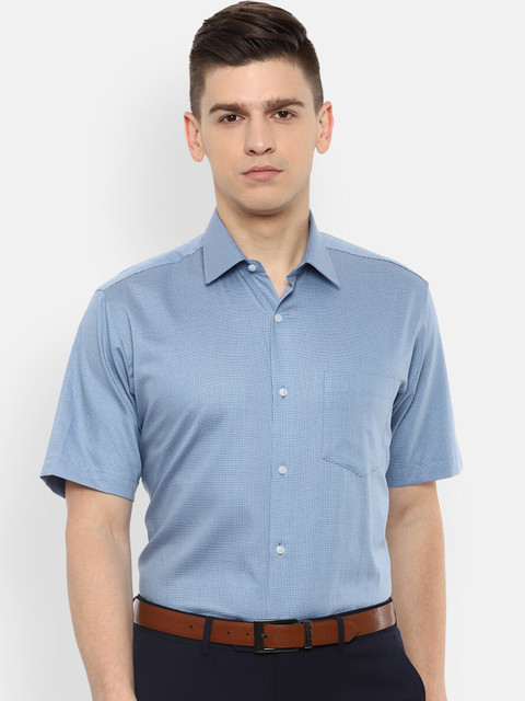 

Van Heusen Men Blue Opaque Formal Shirt