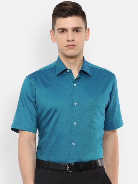 

Van Heusen Men Blue Opaque Formal Shirt