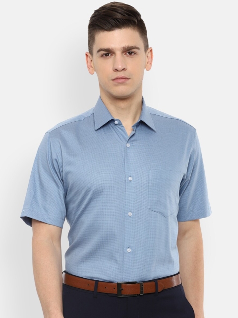 

Van Heusen Men Blue Opaque Formal Shirt