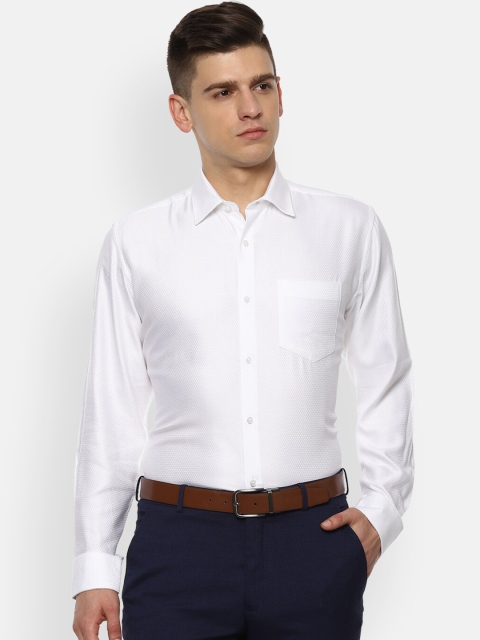 

Van Heusen Men White Opaque Formal Shirt