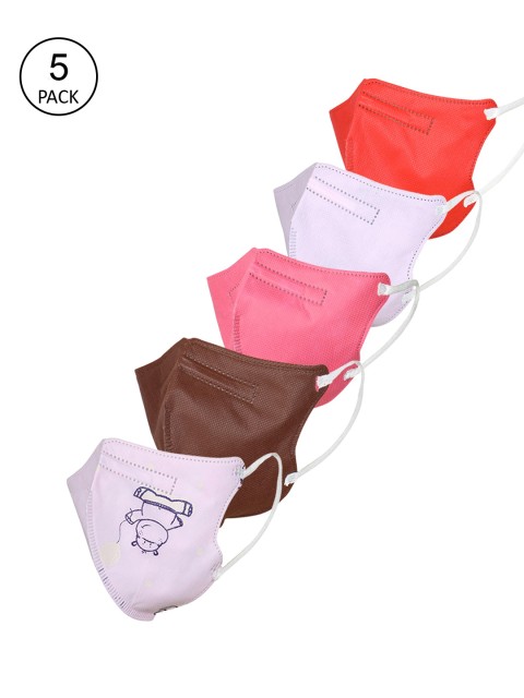

FROGGY Kids Pack Of 5 Assorted 5-Ply Reusable Anti-Pollution N95 Masks