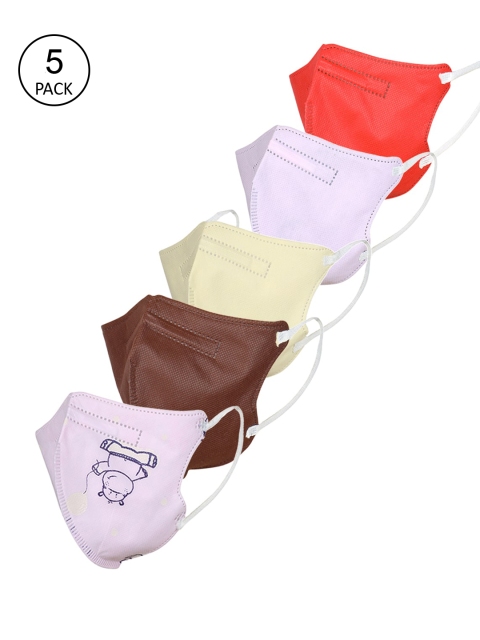 

FROGGY Kids Pack Of 5 Assorted 5-Ply Disposable Anti-Pollution N95 Masks