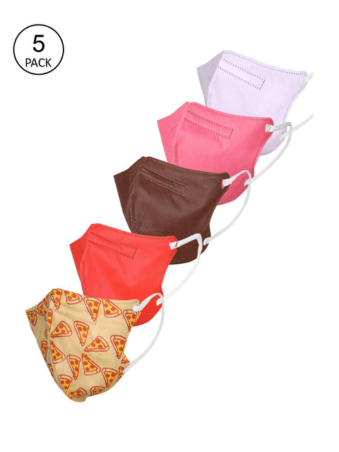 

FROGGY Kids Pack Of 5 Assorted 5-Ply Disposable Anti-Pollution N95 Masks