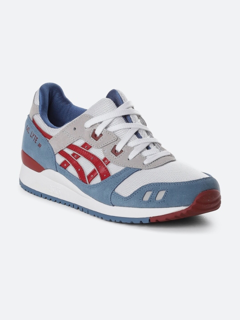 

ASICS Men Blue Colourblocked PU Driving Shoes GEL-LYTE III OG