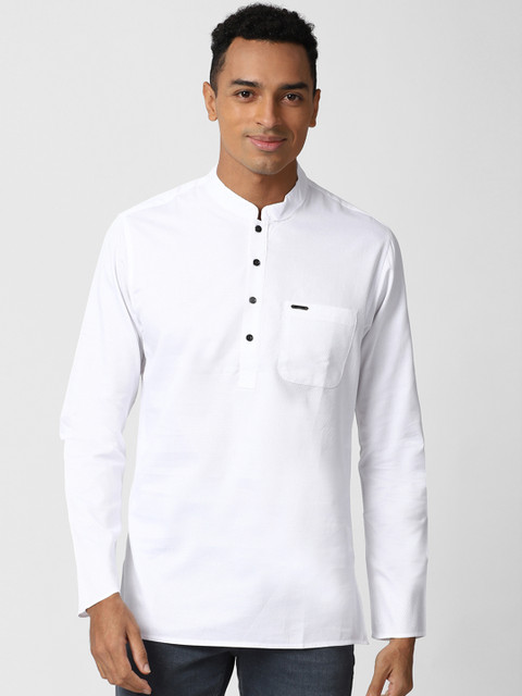 

Peter England Men White Thread Work Kurta