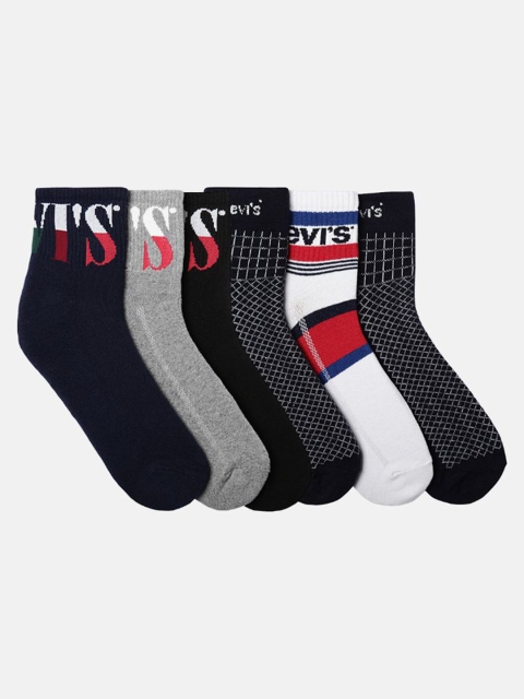 

Levis Men Pack Of 6 Assorted Above Ankle-Length Socks