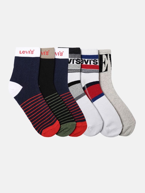 

Levis Men Pack of 6 Assorted Ankle-Length Socks