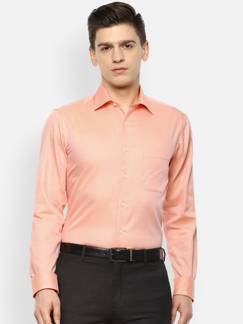 

Louis Philippe Men Pink Slim Fit Cotton Formal Shirt