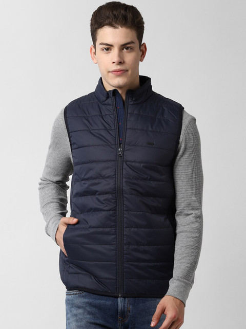 

Peter England Casuals Men Navy Blue Padded Jacket