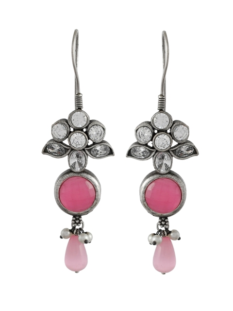 

Infuzze Pink Contemporary Drop Earrings
