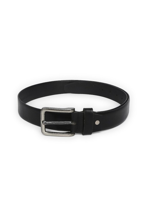 

RICHARD PARKER by Pantaloons Men Black Textured Leather Belt