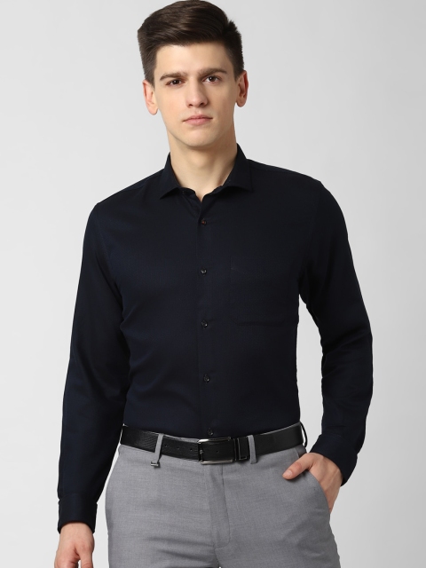 

Peter England Men Navy Blue Slim Fit Formal Shirt