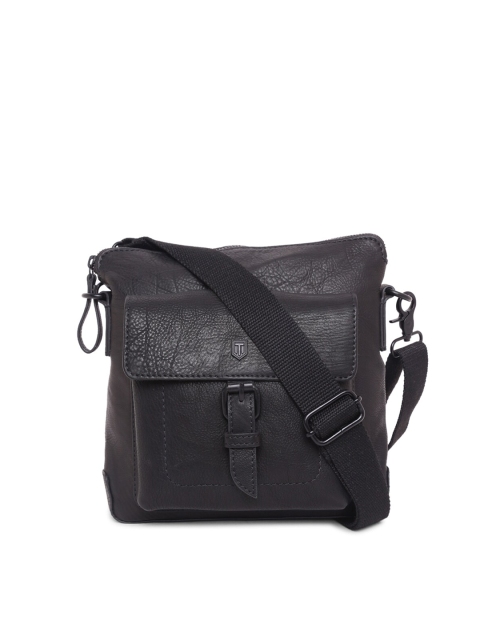 

TOM LANG LONDON Unisex Black Solid Cross Body Bag