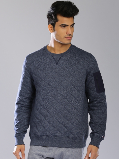 

Tommy Hilfiger Navy Quilted Sweatshirt, Navy blue