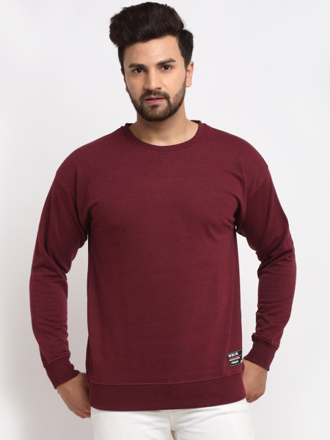 

Club York Men Maroon Sweatshirt