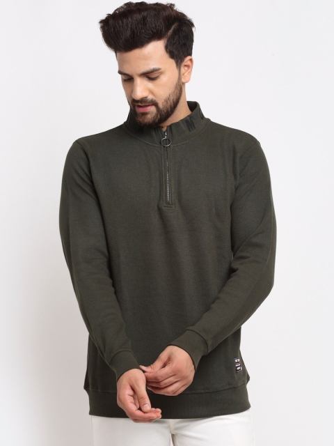 

Club York Men Olive Green Sweatshirt