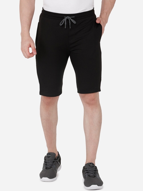 

beevee Men Black Regular Shorts