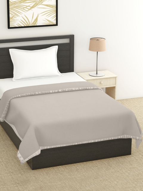 

BOMBAY DYEING Grey Mild Winter 500 GSM Single Bed Blanket