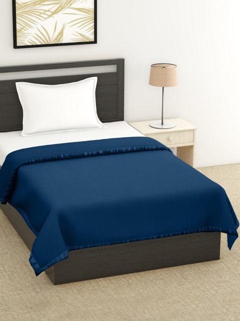 

BOMBAY DYEING Navy Blue Mild Winter 500 GSM Single Bed Blanket