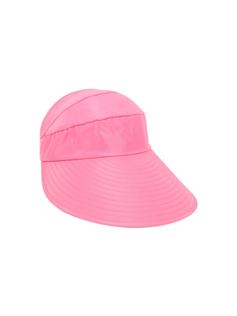 

FabSeasons Women Pink Solid UV Protection Visor Sun Cap