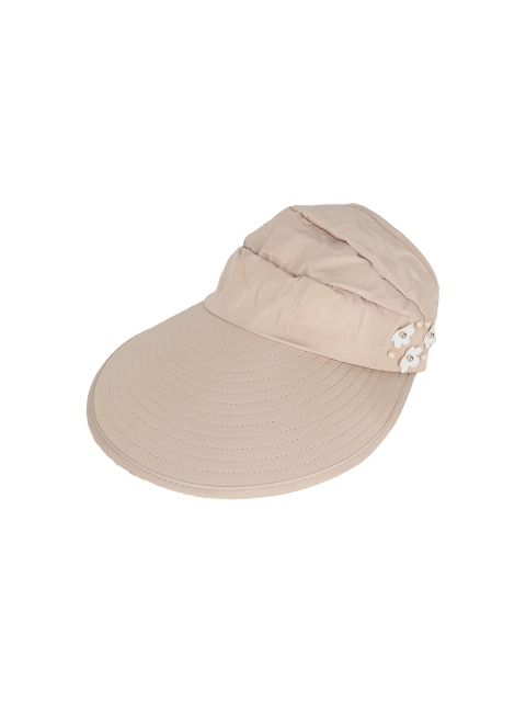 

FabSeasons Women Beige & White Visor Cap