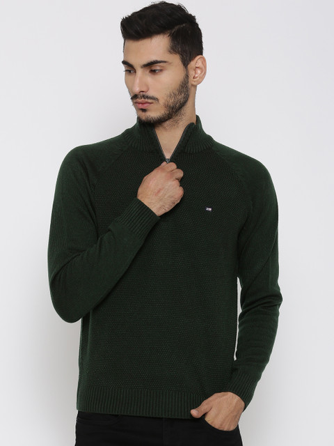 

Arrow Sport Men Green Patterned Sweater