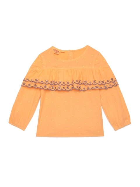 

UNDER FOURTEEN ONLY Orange & very light tangelo Regular Top