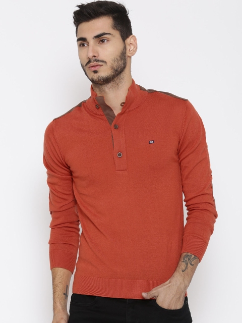 

Arrow Sport Men Orange Solid Sweater