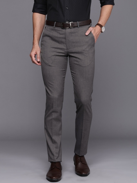 

Louis Philippe Men Grey Formal Trousers