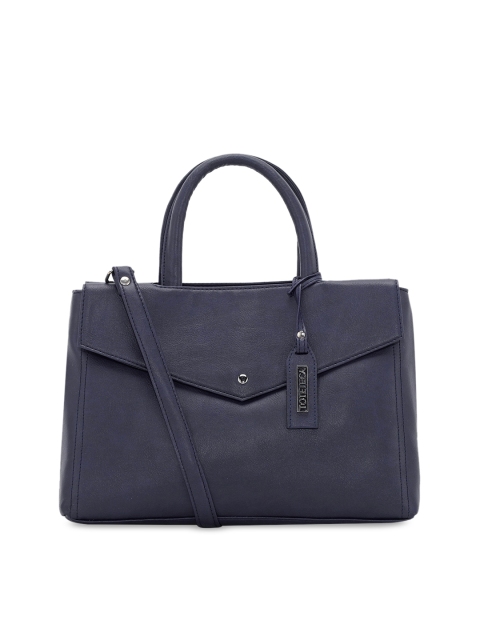 

Toteteca Blue PU Structured Shoulder Bag