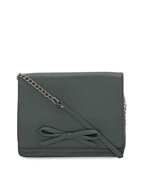 

Toteteca Green Textured PU Structured Sling Bag