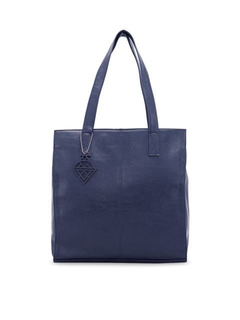 

Toteteca Blue PU Structured Shoulder Bag