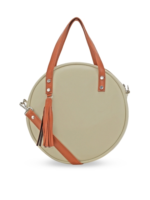 

Toteteca Off White PU Structured Handheld Bag