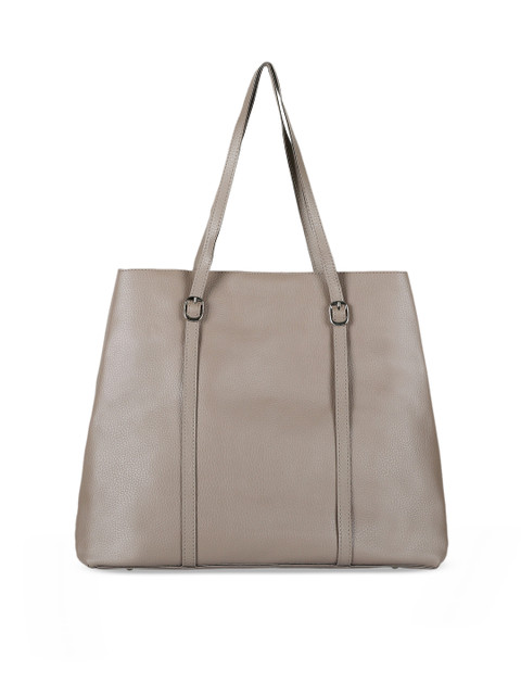 

Toteteca Beige PU Structured Shoulder Bag