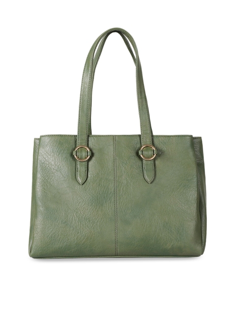 

Toteteca Green Solid PU Structured Shoulder Bag
